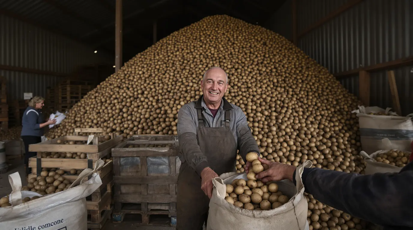 Pas-de-Calais : au lieu de les jeter, un agriculteur offre gratuitement ses pommes de terre invendues Pas-de-Calais : au lieu de les jeter, un agriculteur offre gratuitement ses pommes de terre invendues